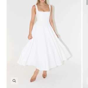 Odd Muse Square Neck Midi Dress